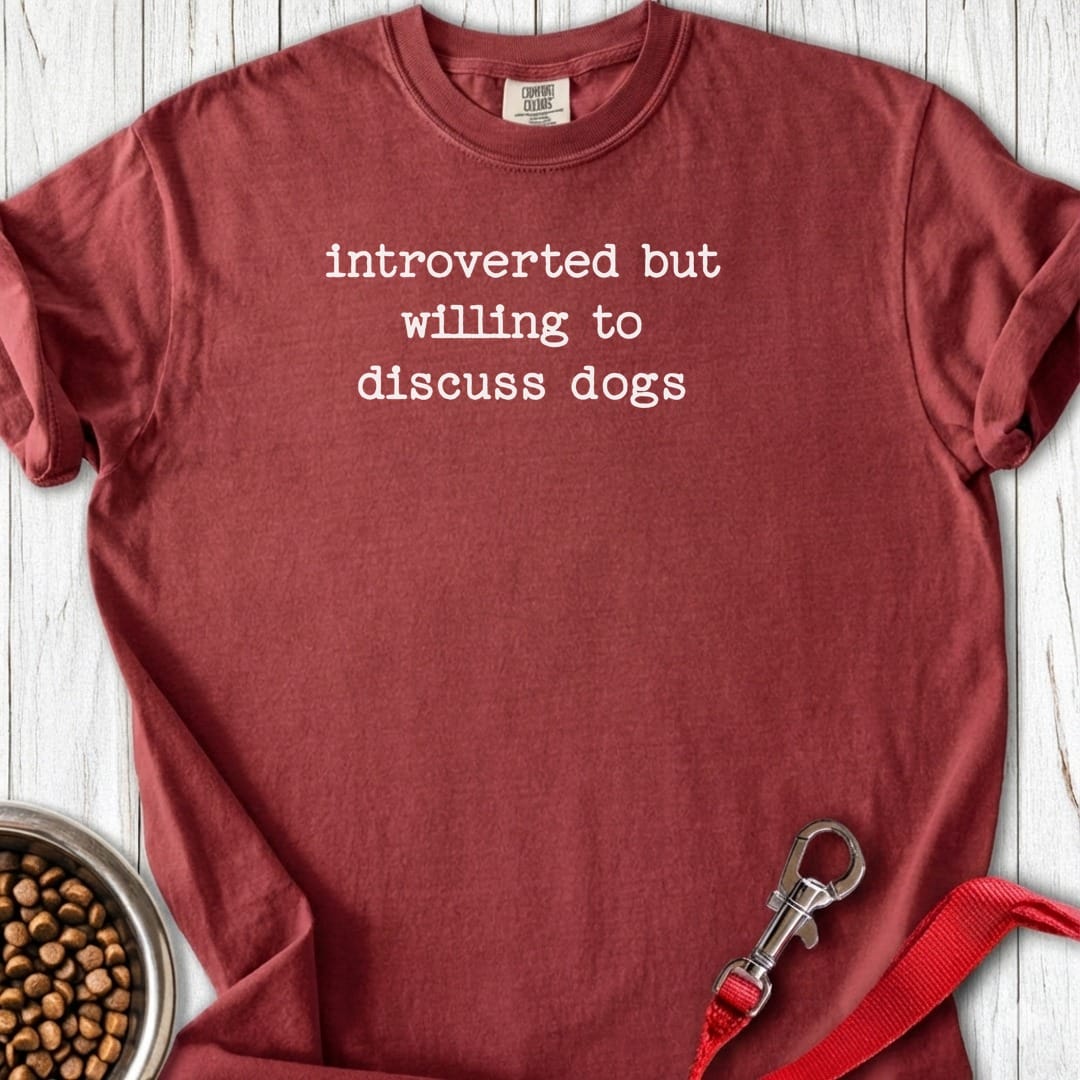Introverted Dog Lover Premium Tee Brick