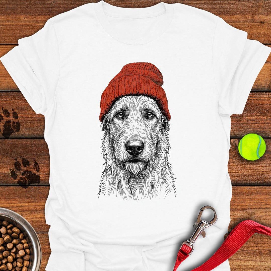 Irish Wolfhound Beanie White