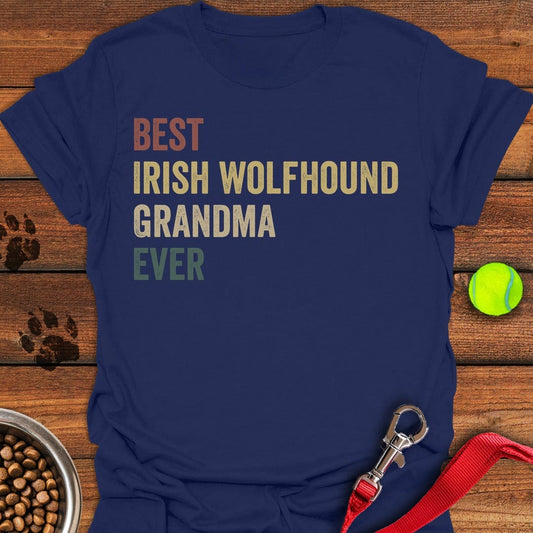Irish Wolfhound Grandma Navy