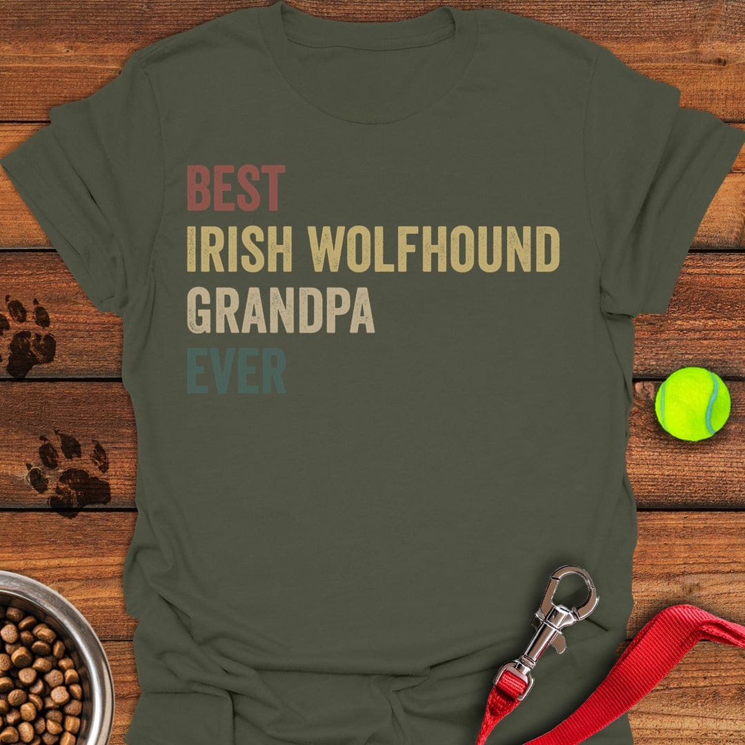 Irish Wolfhound Grandpa Military Green