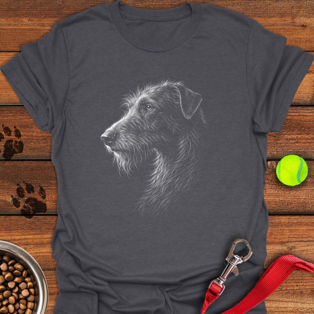 Irish Wolfhound Portrait Dark Heather