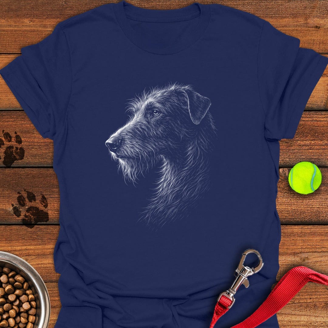 Irish Wolfhound Portrait Navy