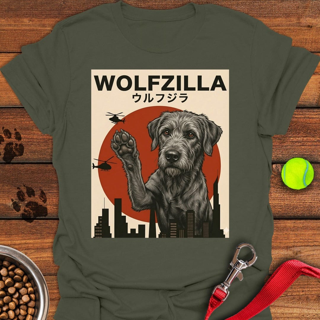 Irish Wolfzilla Military Green