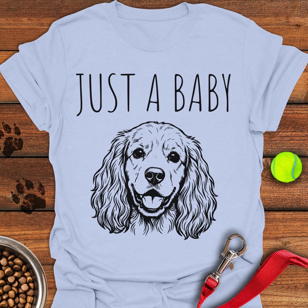 Just a Baby Cocker Spaniel Light Blue