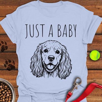 Just a Baby Cocker Spaniel Light Blue