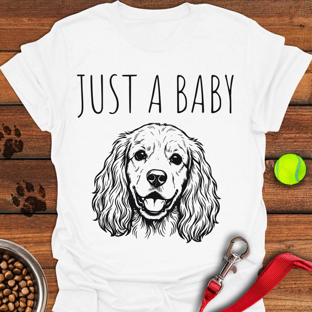 Just a Baby Cocker Spaniel White