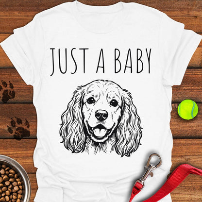 Just a Baby Cocker Spaniel White