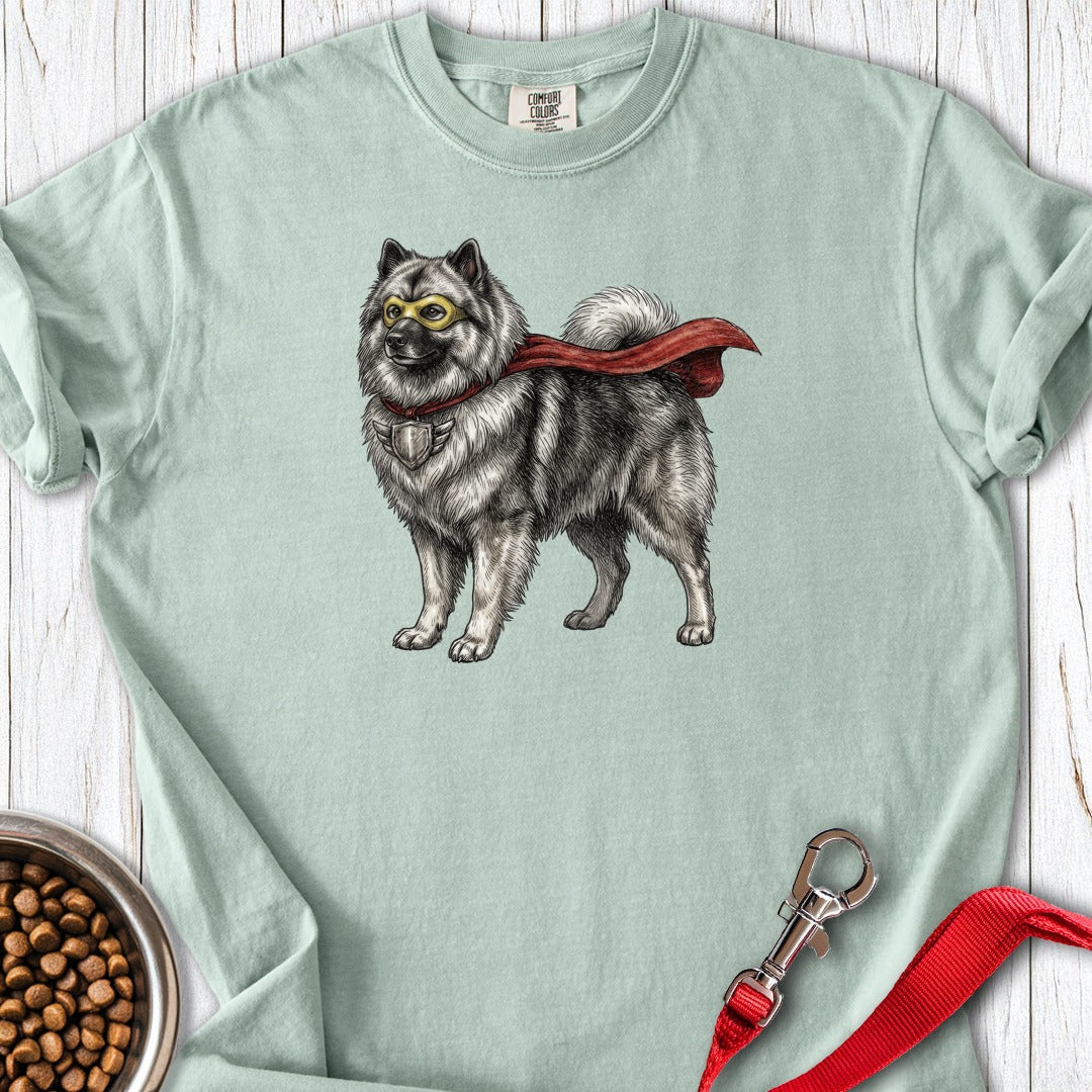 Keeshond Superhero Premium Tee Bay