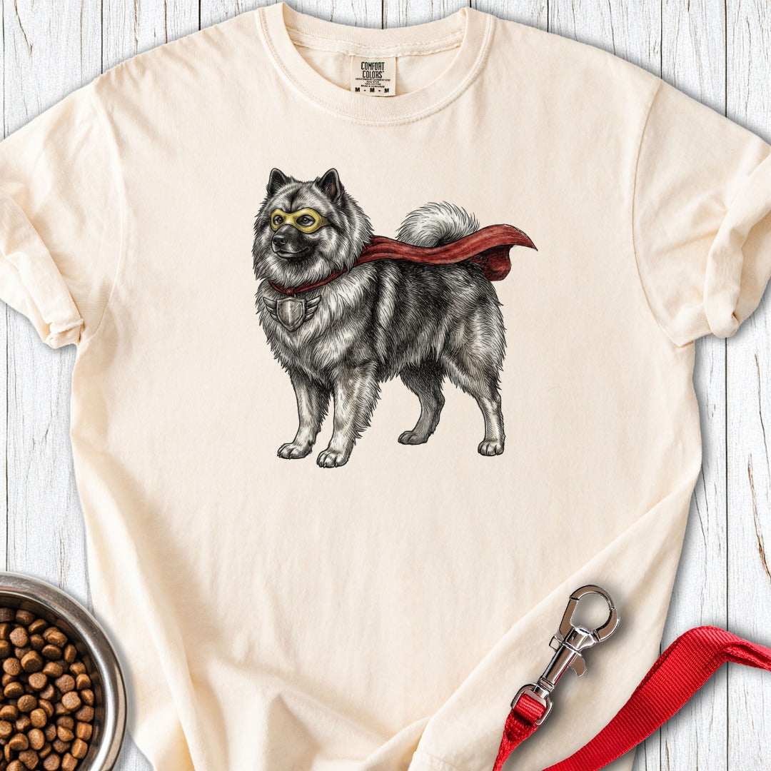 Keeshond Superhero Premium Tee Ivory