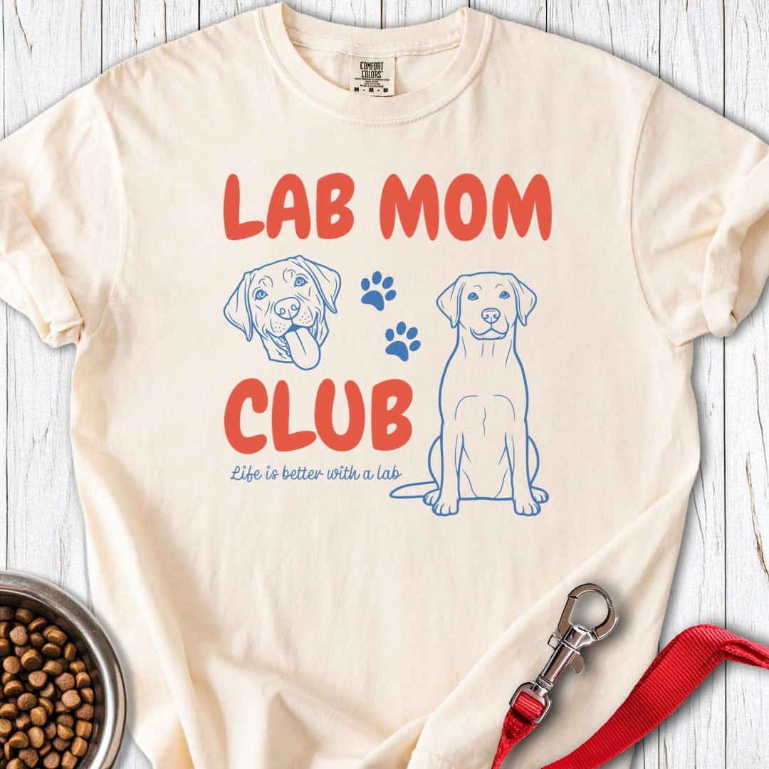Lab Mom Club Premium Tee Ivory