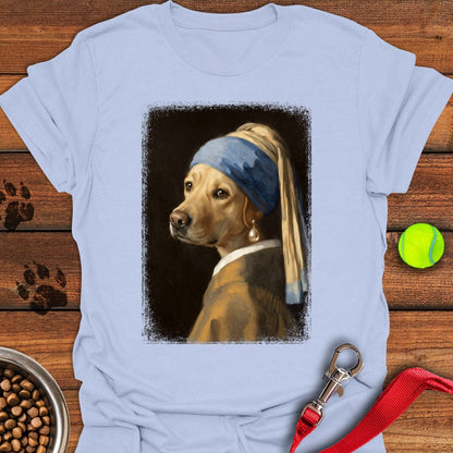 Lab With a Pearl Earring Light Blue