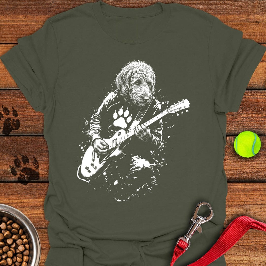 Labradoodle Guitar Military Green
