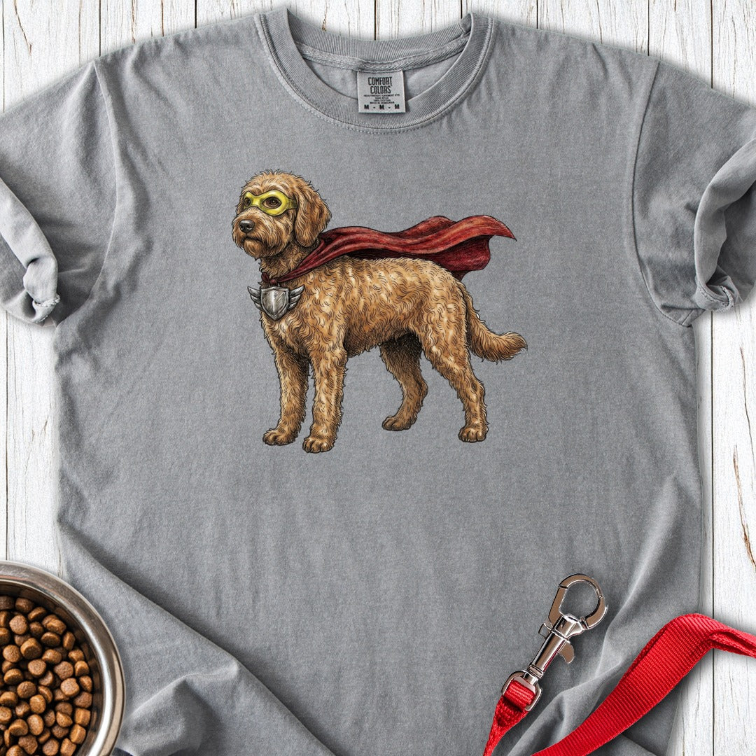 Labradoodle Superhero Premium Tee Grey