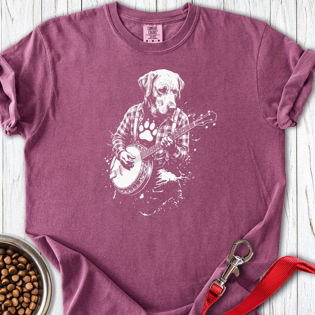 Labrador Banjo Premium Tee Berry