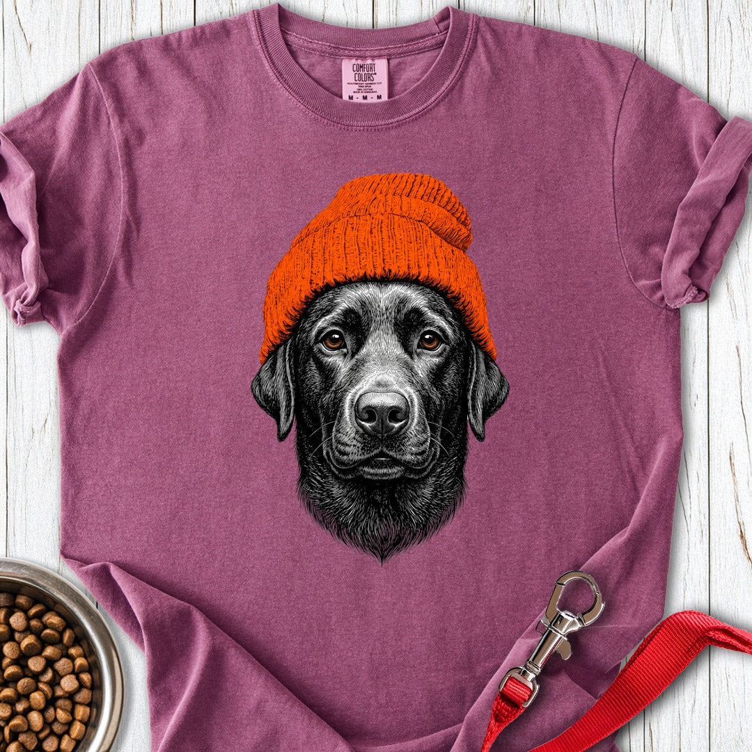 Labrador Beanie Premium Tee Berry
