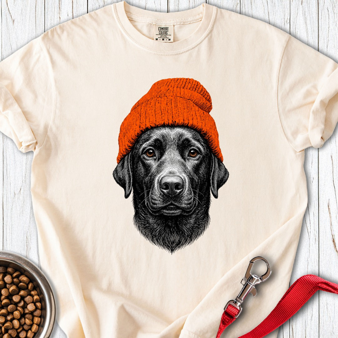 Labrador Beanie Premium Tee Ivory
