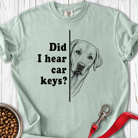 Labrador Car Keys Premium Tee Bay