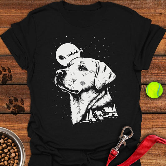 Labrador Christmas T-Shirt Black