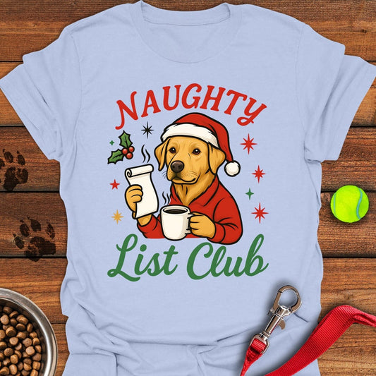 Labrador Christmas T-Shirt Light Blue