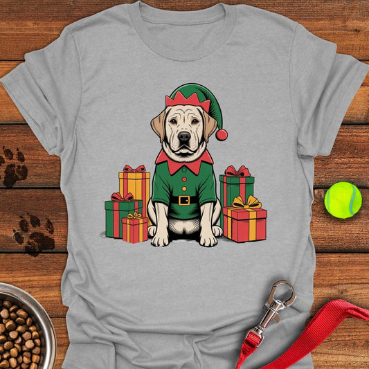 Labrador Christmas T-Shirt Sport Grey