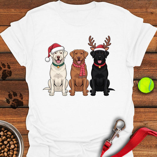 Labrador Christmas T-Shirt White