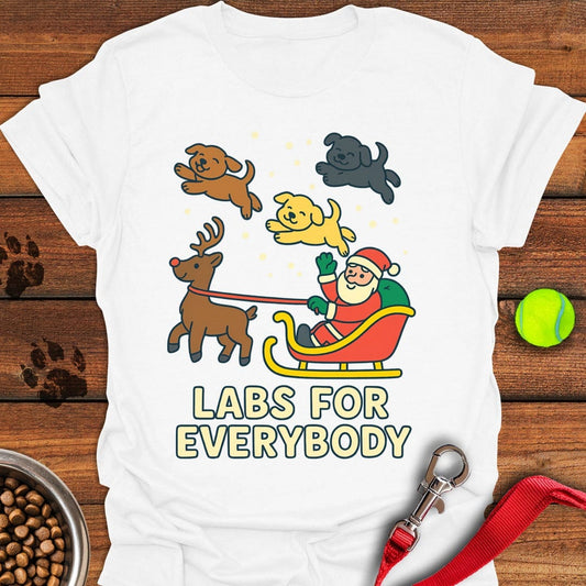 Labrador Christmas T-Shirt White