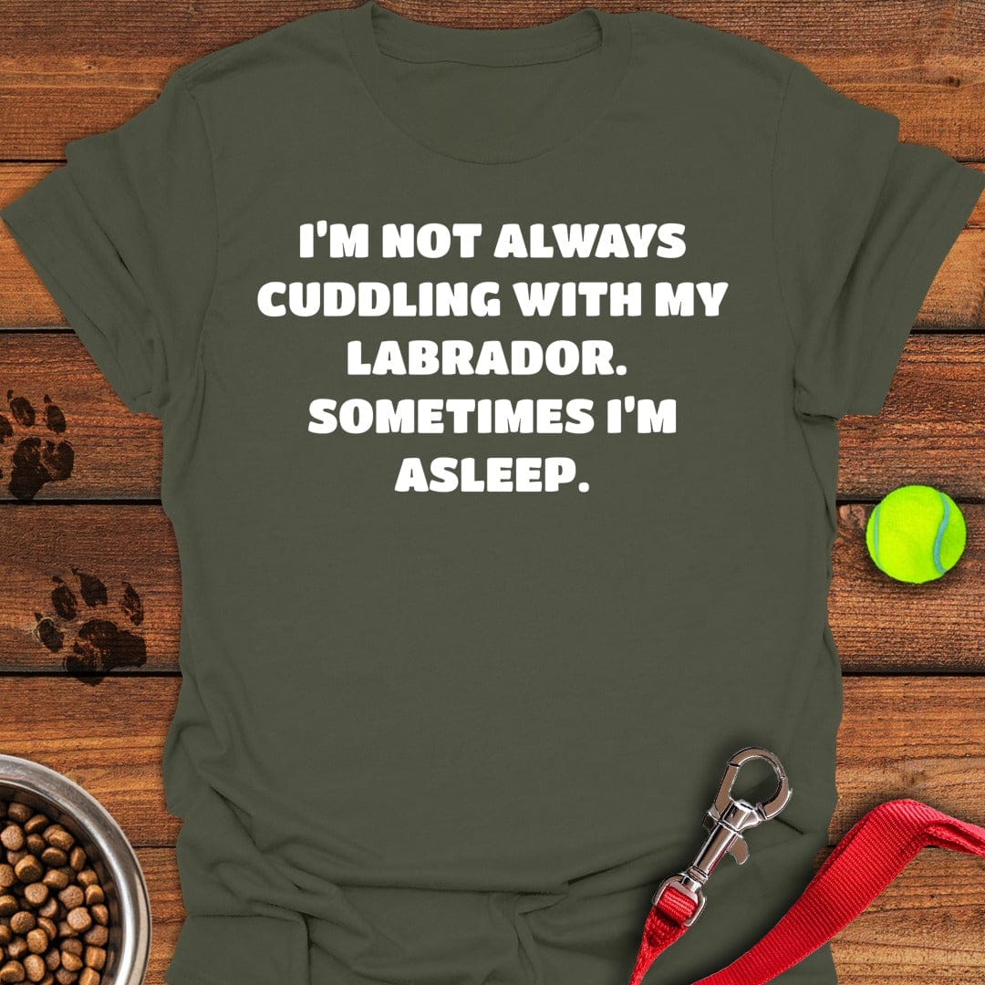 Labrador Cuddling Military Green