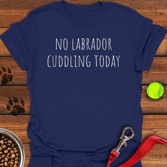 Labrador Cuddling Navy