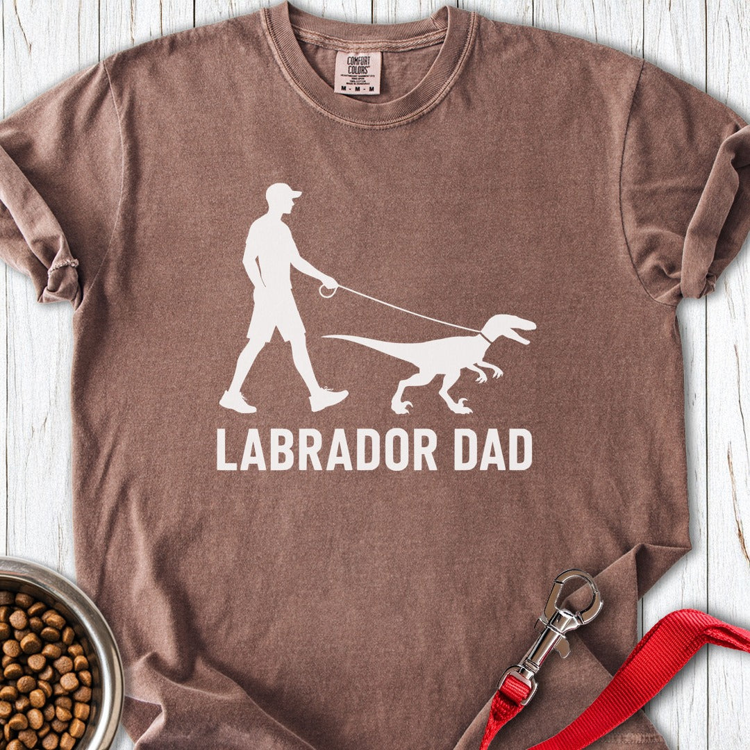 Labrador Dad Velicoraptor Premium Tee Espresso