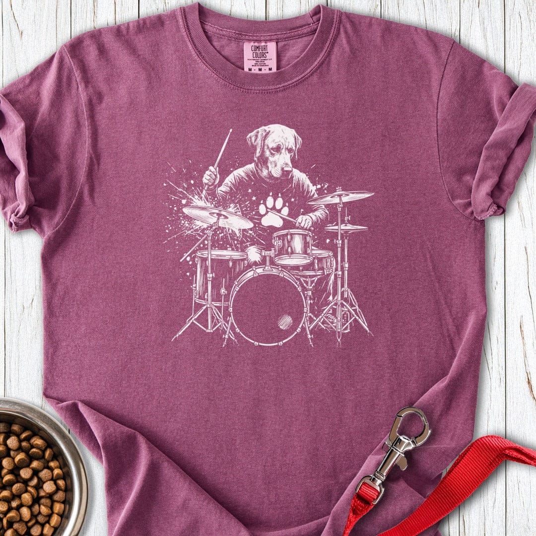 Labrador Drummer Premium Tee Berry