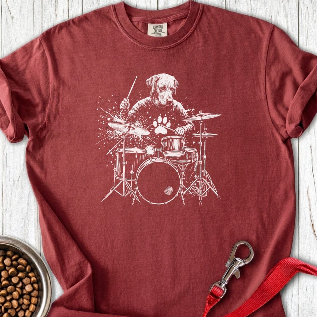 Labrador Drummer Premium Tee Brick