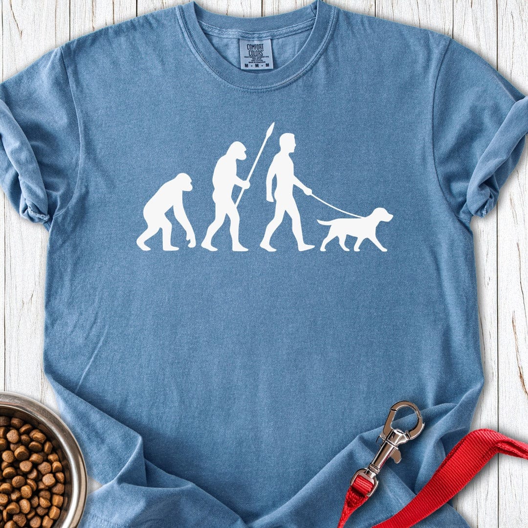 Labrador Evolution of Men Premium Tee Blue Jean