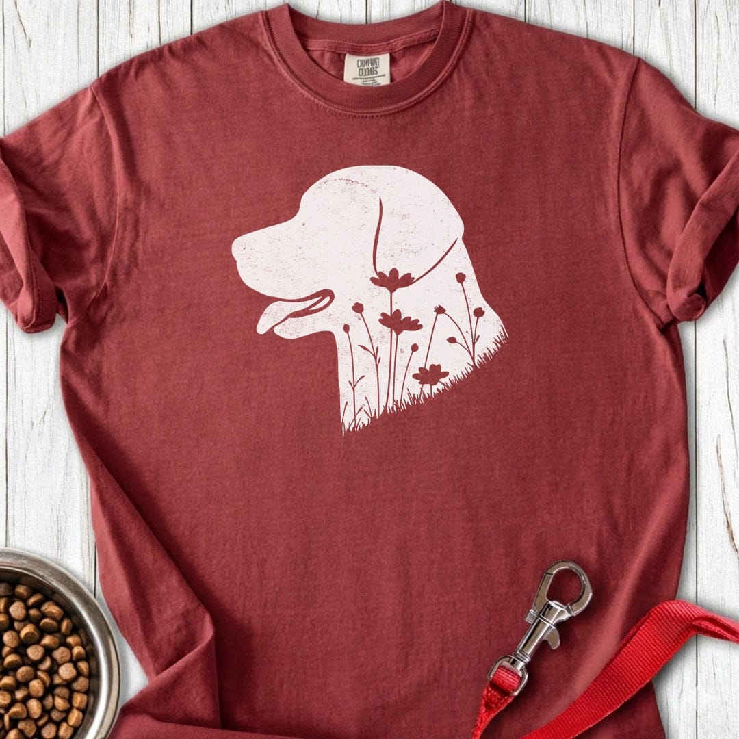 Labrador Flowers Premium Tee Brick