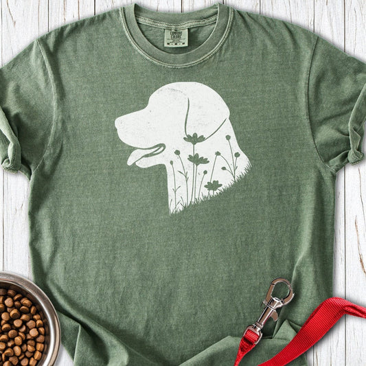 Labrador Flowers Premium Tee Moss