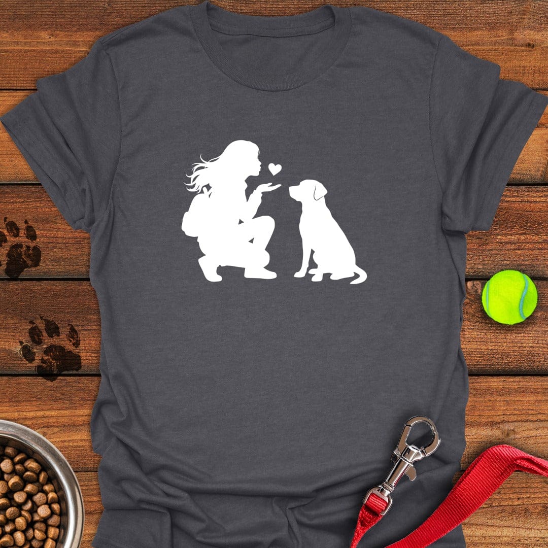 Labrador Girl Love Dark Heather