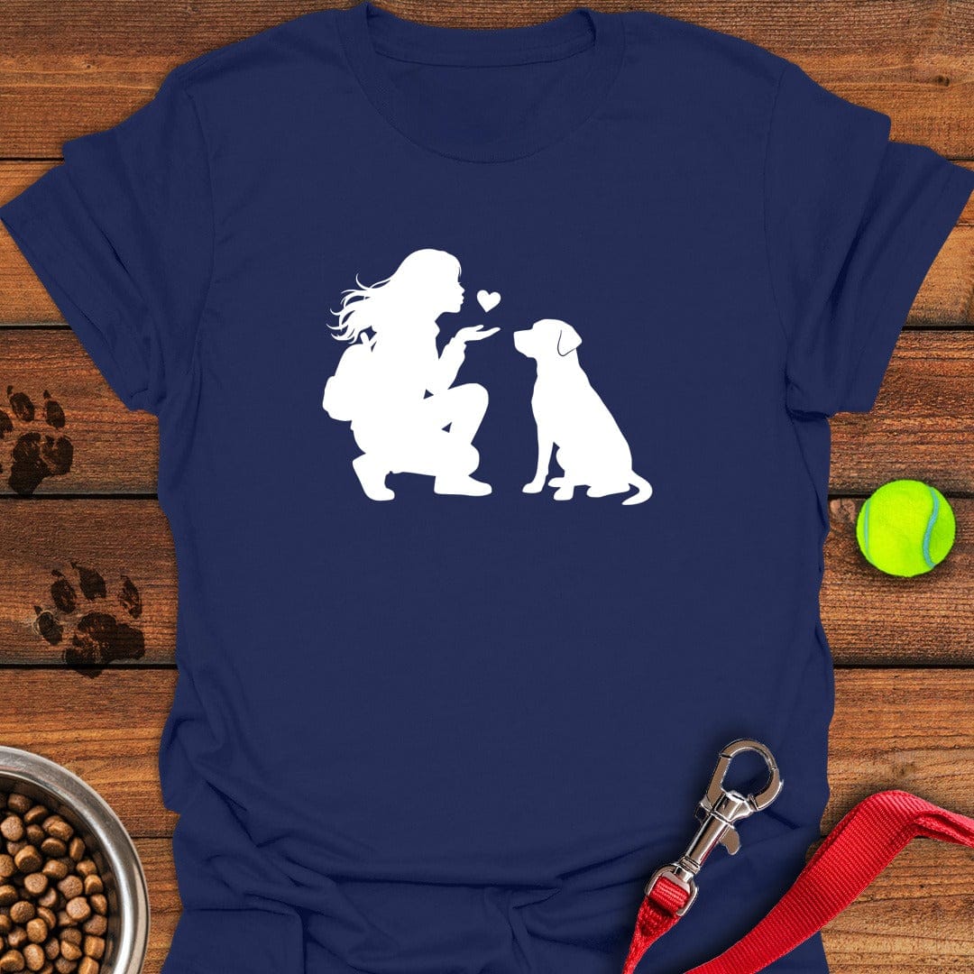 Labrador Girl Love Navy
