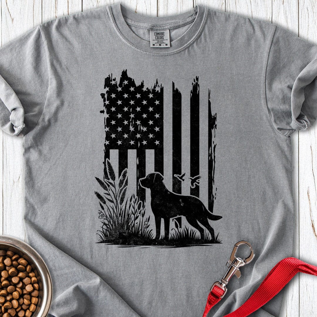 Labrador Hunting Premium Tee Grey