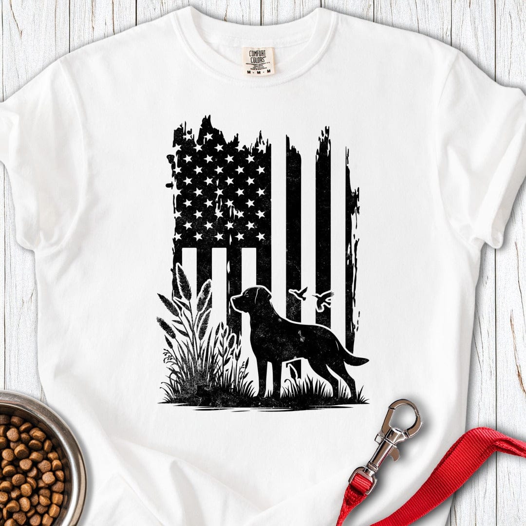 Labrador Hunting Premium Tee White