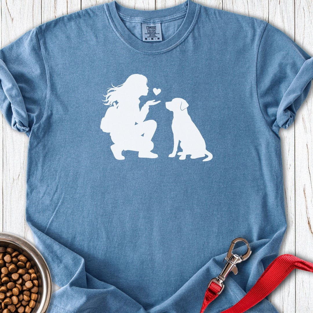 Labrador Kiss Premium Tee Blue Jean