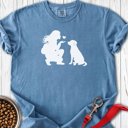 Labrador Kiss Premium Tee Blue Jean