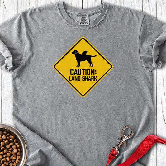 Labrador Land Shark Premium Tee Grey