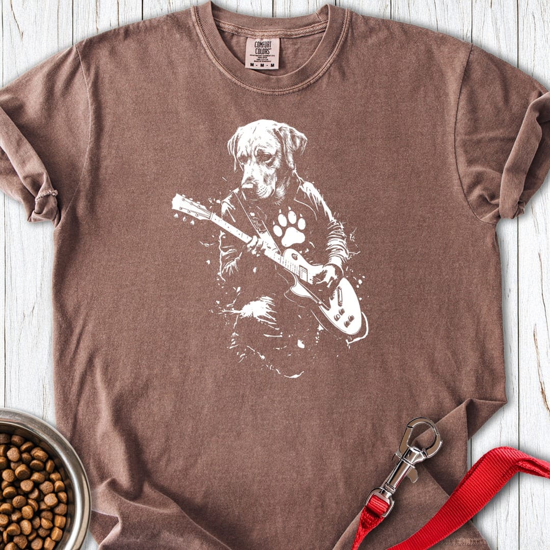 Labrador Left Pawed Rocker Premium Tee Espresso