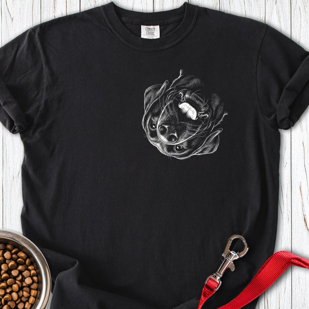 Labrador Looking Down Premium Tee Black