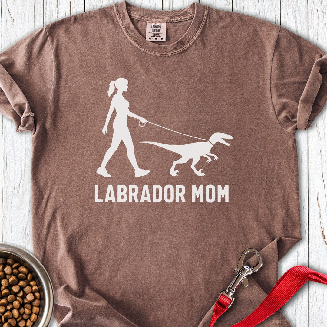 Labrador Mom Velicoraptor Premium Tee Espresso