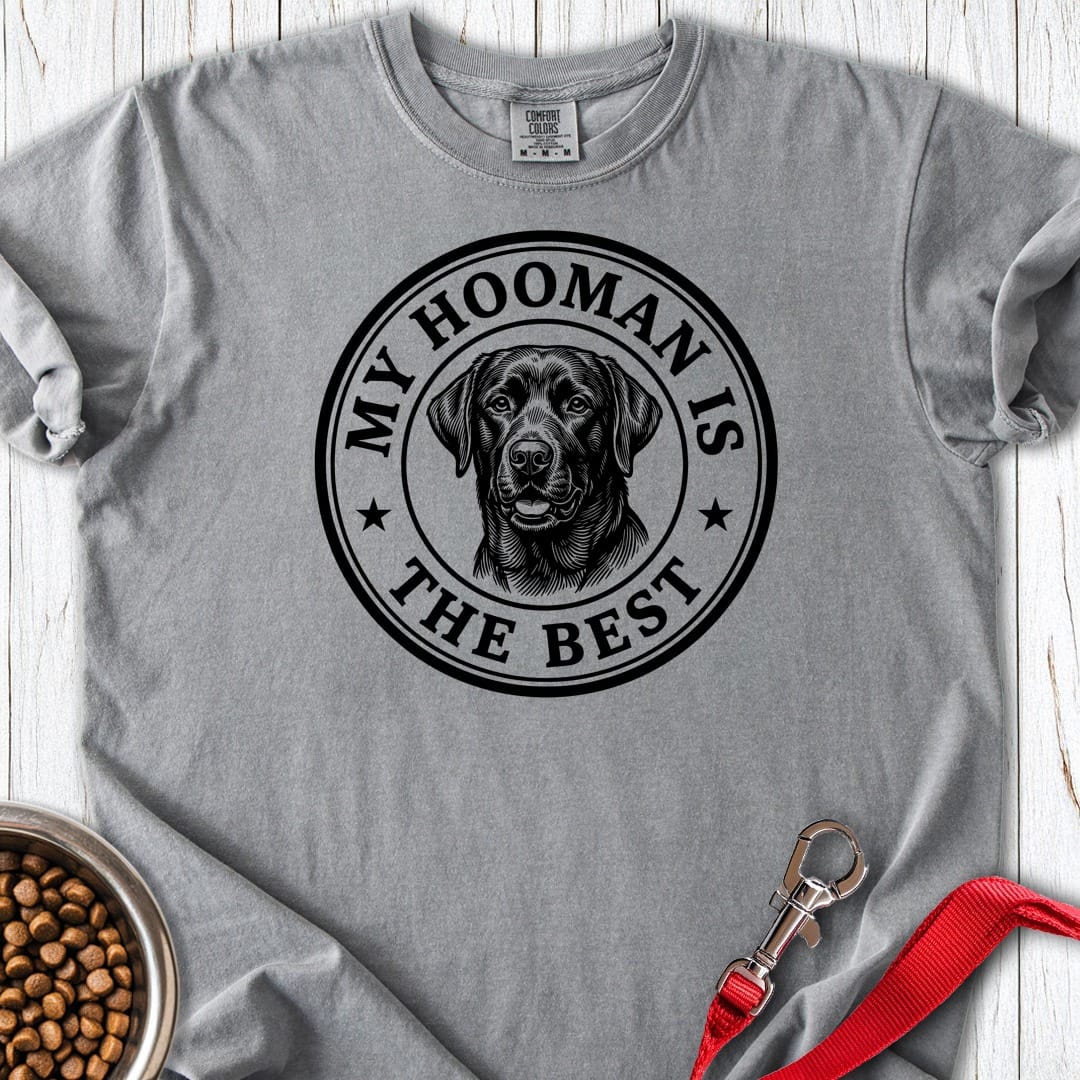 Labrador My Hooman Premium Tee Grey