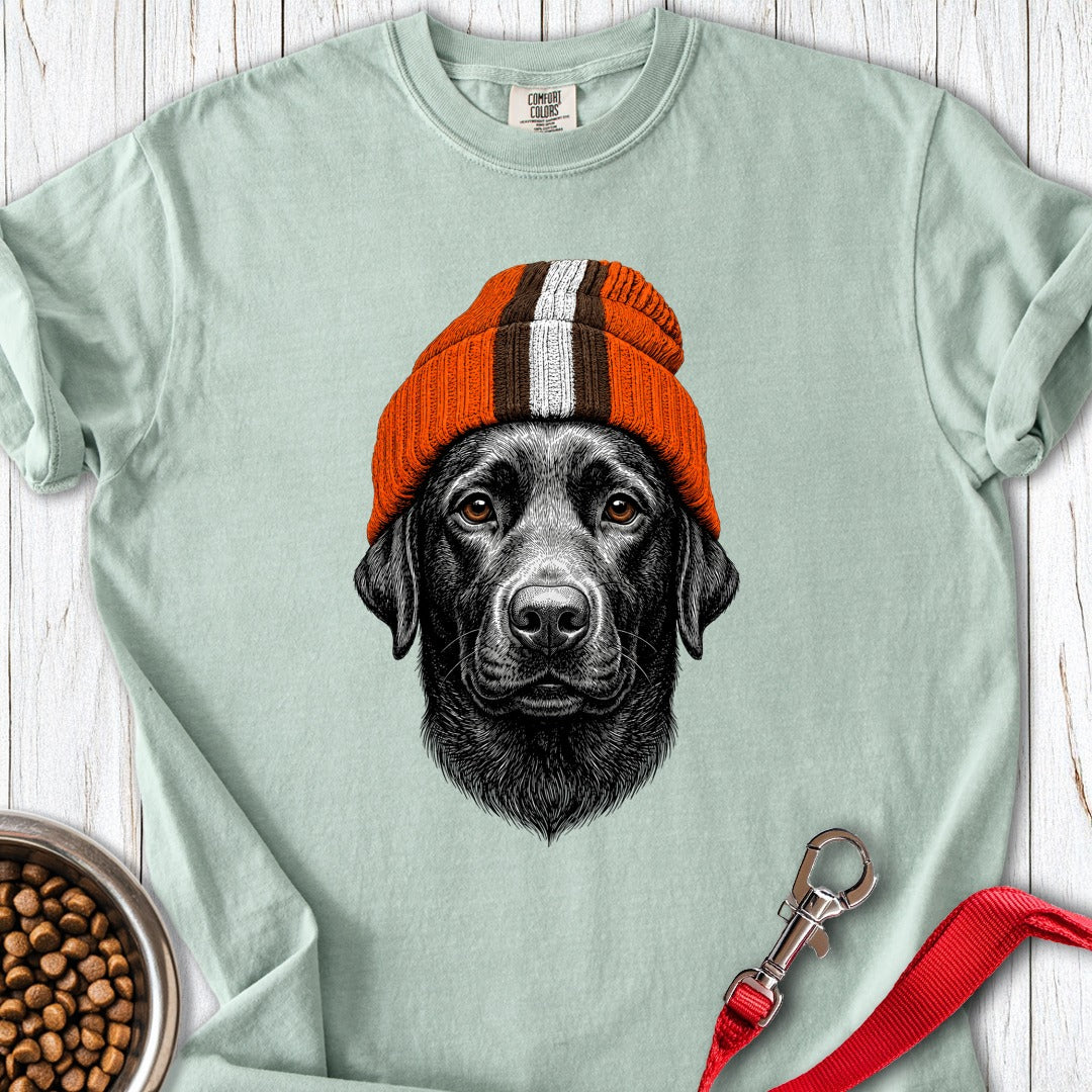 Labrador Orange Brown Beanie Premium Tee Bay