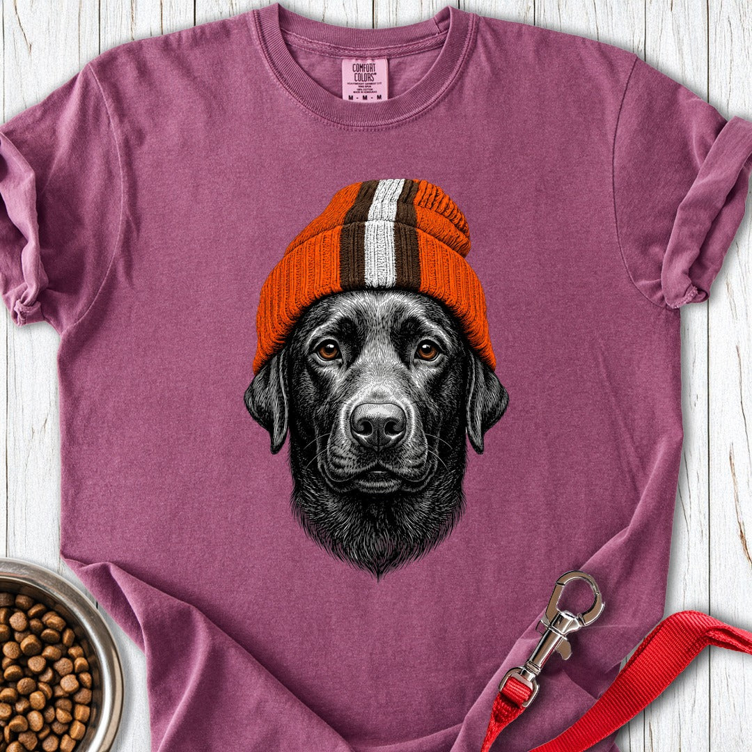 Labrador Orange Brown Beanie Premium Tee Berry