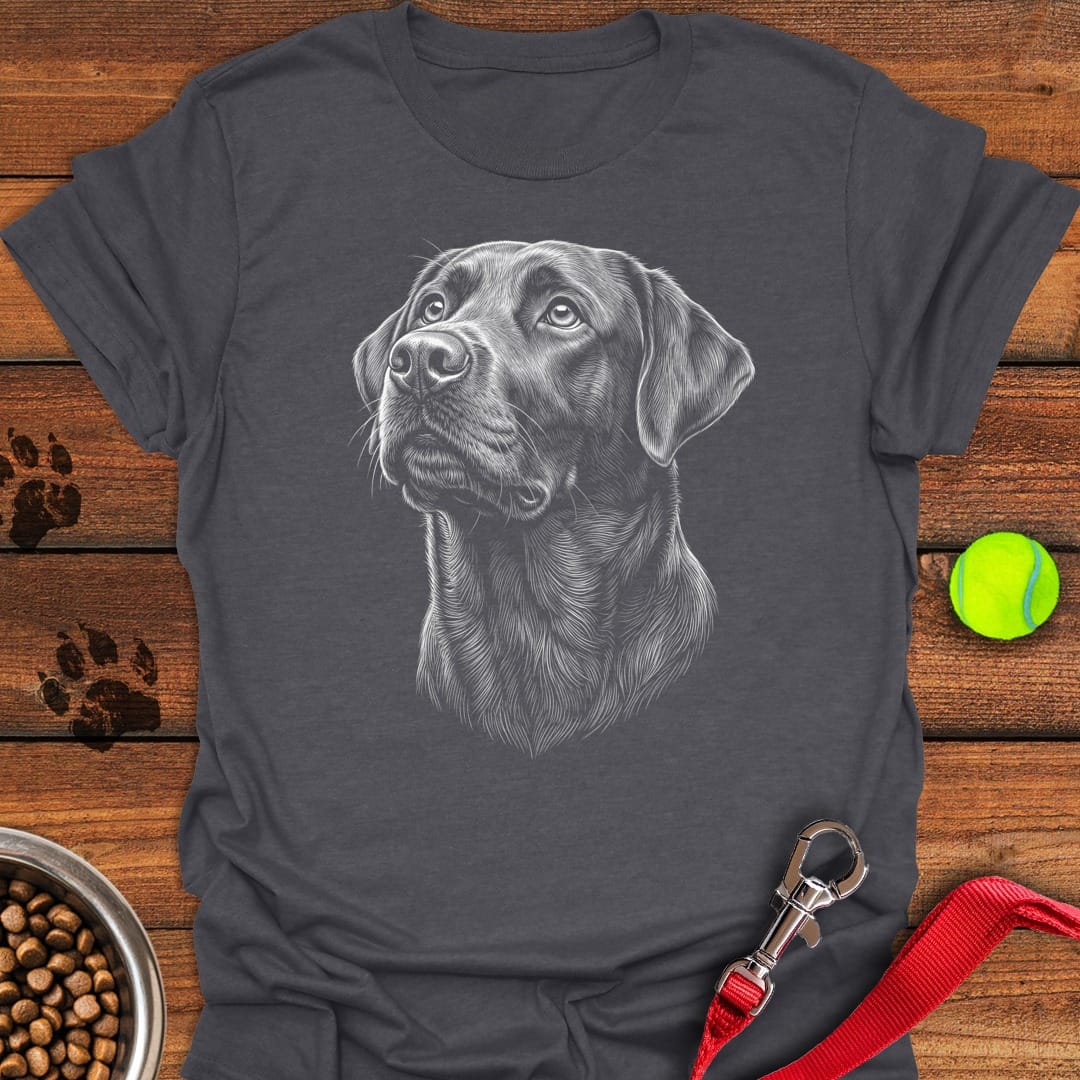Labrador Portrait Dark Heather