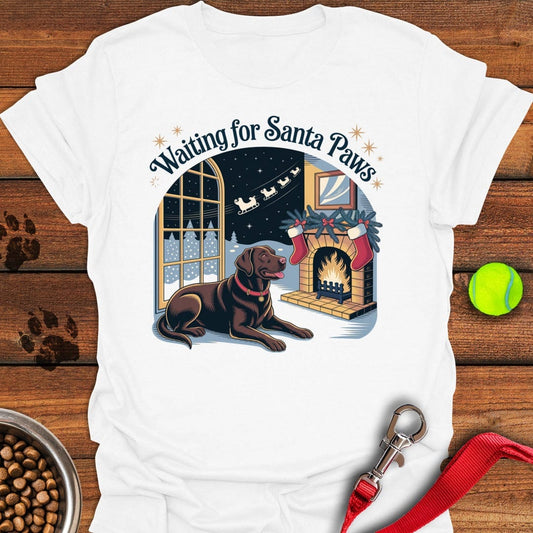 Labrador Santa Paws Christmas White