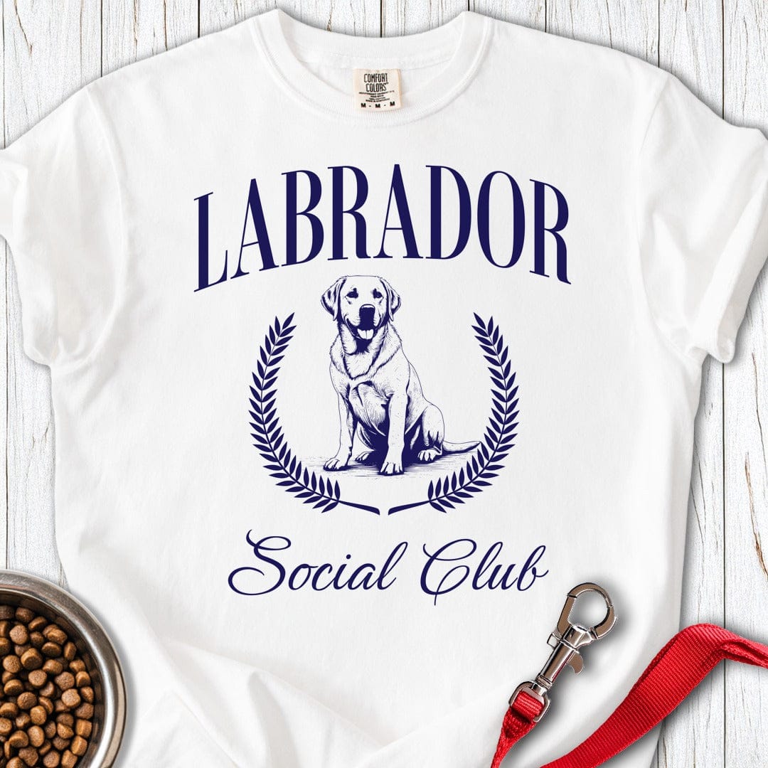 Labrador Social Club Premium Tee White